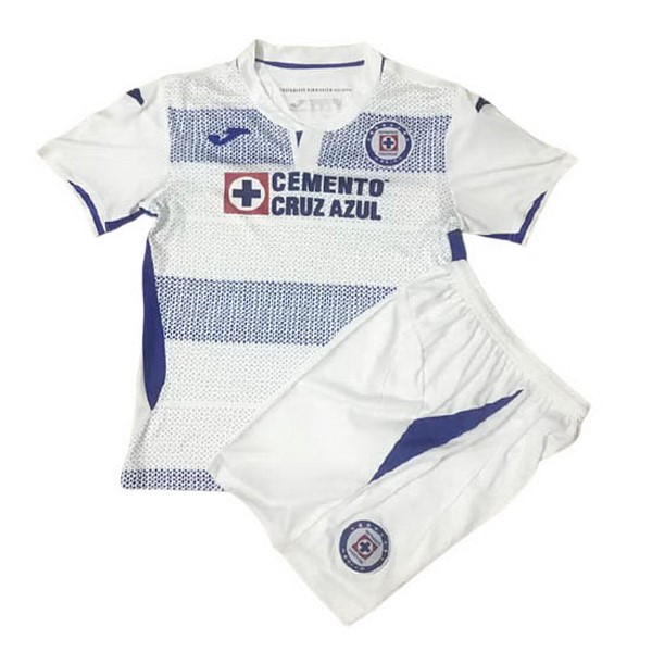 Maillot Football Cruz Bleu Exterieur Enfant 2020-21 Blanc